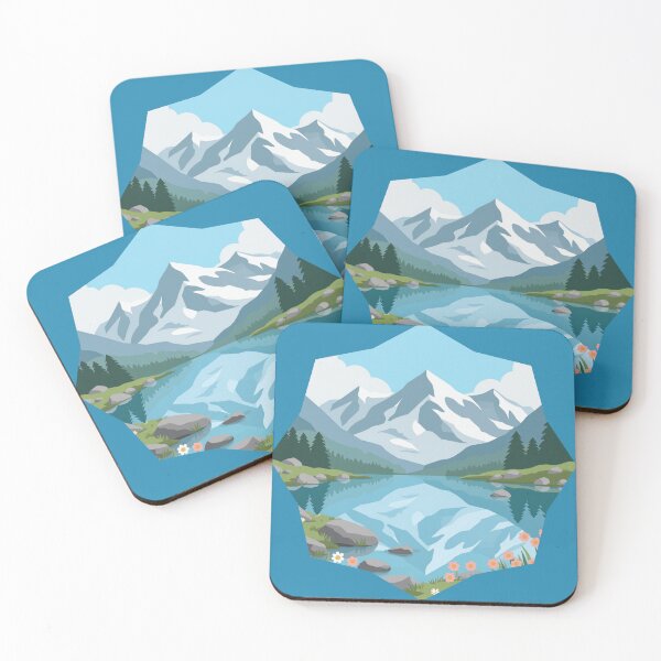 Item preview, Peaceful Mountain Lake designed and sold by Grace & Light Art .
