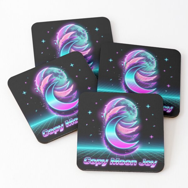 Item preview, Copy Moon Joy – Neon Retro Moon Aesthetic & Space Glitch Art designed and sold by ArtsyExplorer.