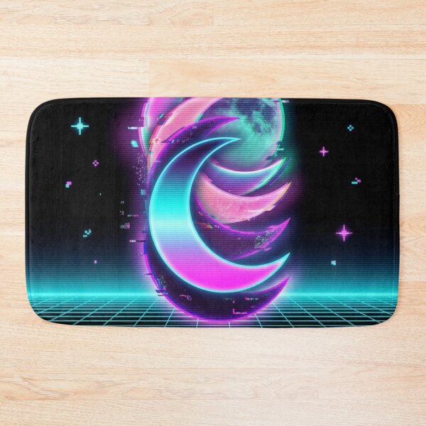 Item preview, Copy Moon Joy – Neon Retro Moon Aesthetic & Space Glitch Art designed and sold by ArtsyExplorer.