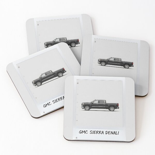 Item preview, Black GMC Sierra Denali Retro Style Luxury Pickup Truck Art designed and sold by Motorline44.