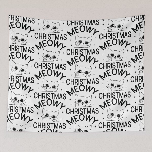 Item preview, Meowy Christmas Funny Cat Quote - Festive Holiday Feline Gift designed and sold by FuzionRaptor.