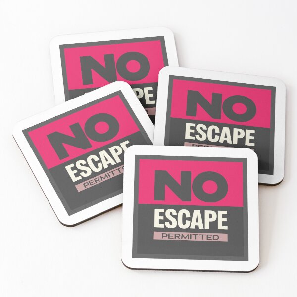 Item preview, No Escape | Dark Humor Minimalist Quote Design designed and sold by Guided by Voices.