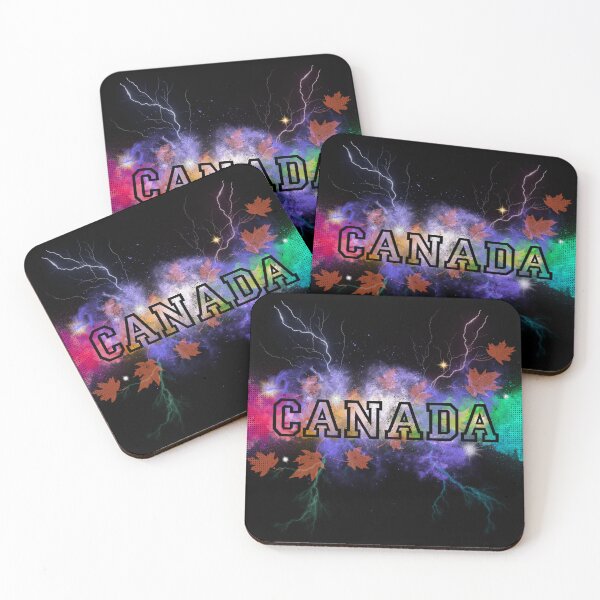 Item preview, Canada Watercolor Splash Rainbow Maple Leaf Art designed and sold by cabana.space.