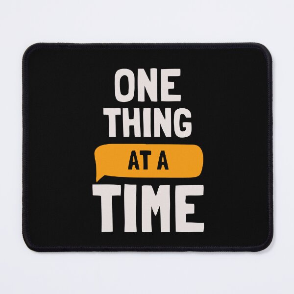 Item preview, One Thing at a Time – Minimal Calm Typography Design designed and sold by Lynn Creates.