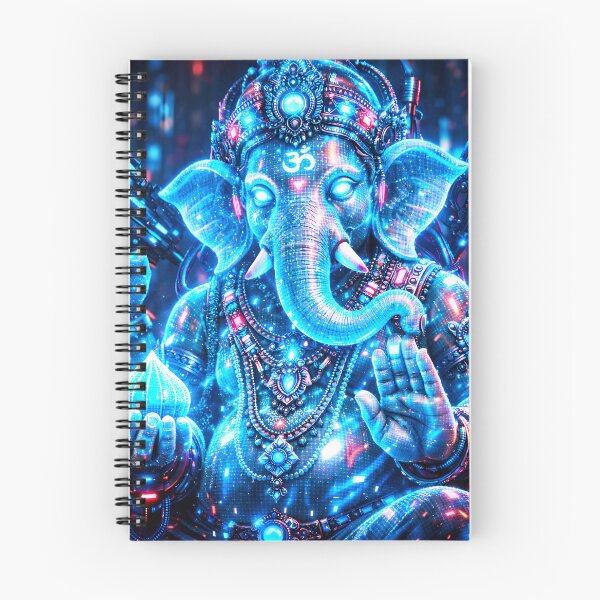 Item preview, Ganesha Modak — Hindu God Art | Cyberpunk designed and sold by CosmicLotusArt.