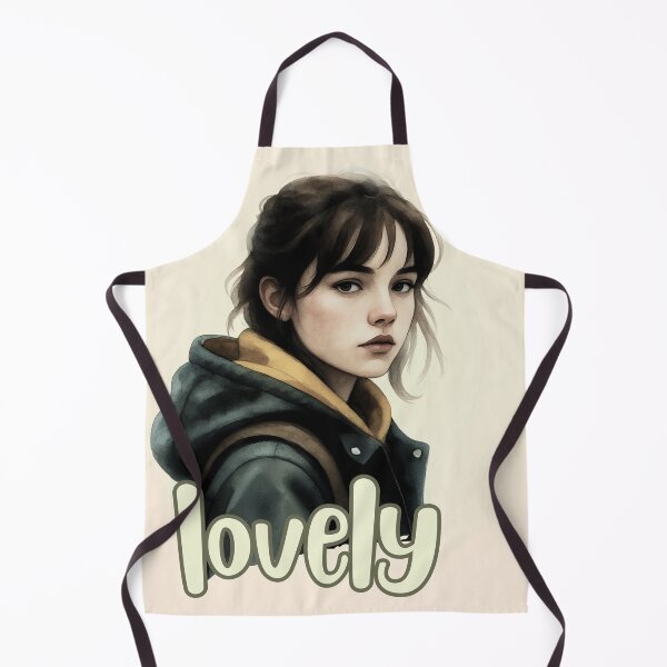 Item preview, Lovely Watercolor Portrait – Artistic Girl in Teal Hoodie designed and sold by PriyaMagic.