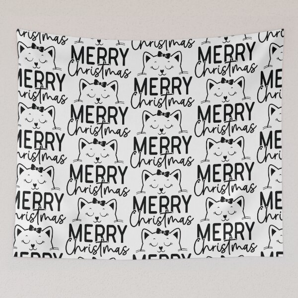 Item preview, Merry Christmas Cat Graphic - Classic Festive Feline Holiday Gift designed and sold by FuzionRaptor.