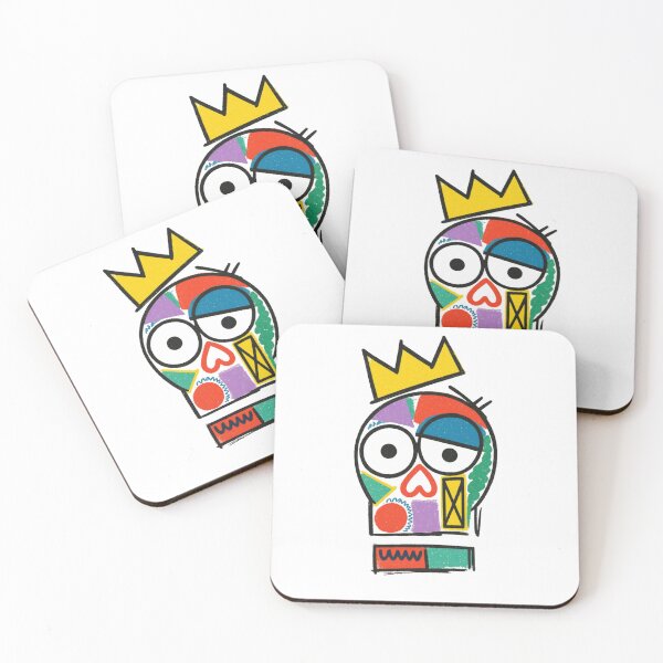Item preview, Abstract Pop Art Skull — Colorful Geometric King Illustration designed and sold by HBDStudio.