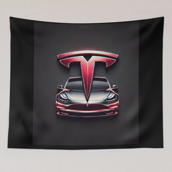 Item preview, tesla logo art designed and sold by TEEJAMBOREE.