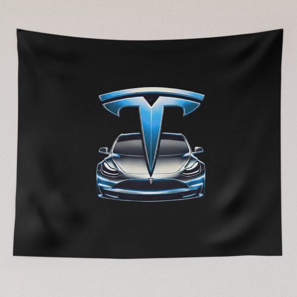 Item preview, tesla logo art designed and sold by TEEJAMBOREE.