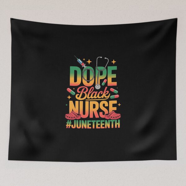 Item preview, Dope Black Nurse Juneteenth  designed and sold by jkrphoto.