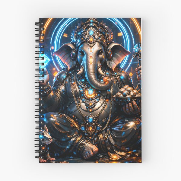 Item preview, Ganesha Mouse — Hindu God Art | Cyberpunk designed and sold by CosmicLotusArt.