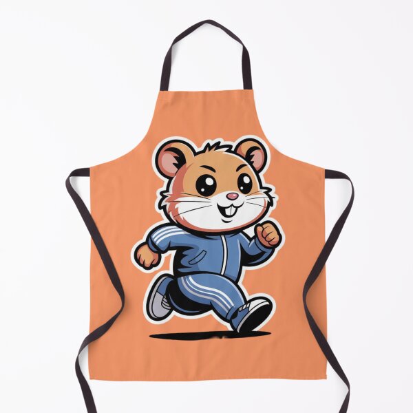 Item preview, Cute sporty hamster wearing tracksuit with three stripes designed and sold by 123ks.