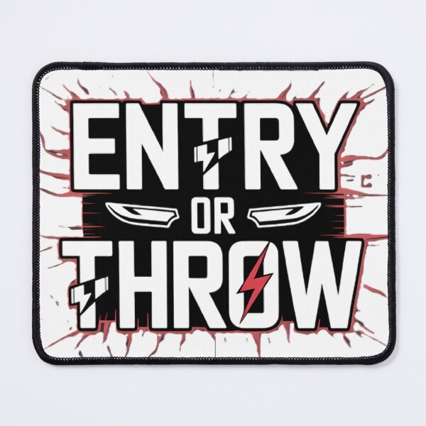 Item preview, ENTRY OR THROW Valorant T-Shirt | Edgy Toxic Gamer Tee designed and sold by Abhi0.