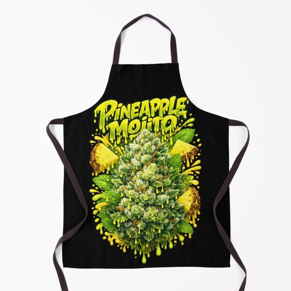 Item preview, Pineapple Mojito Graffiti Print | Tropical Pineapple Mint Hybrid designed and sold by WAUZ.