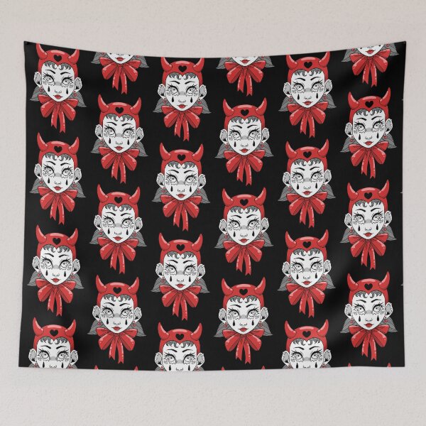 Item preview, Cute Devil Girl Clown designed and sold by blacknoisyblue.