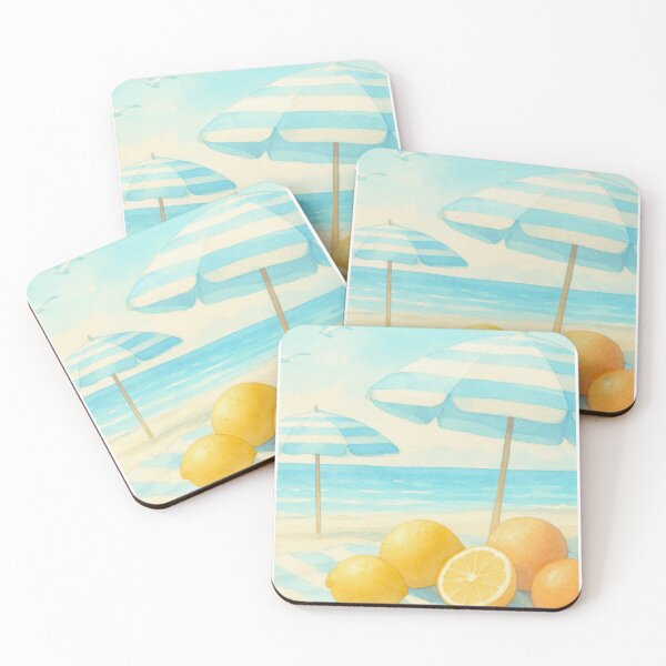 Item preview, Coastal Watercolor Umbrellas designed and sold by TechyTeach.