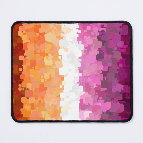 Item preview, Groovy Trippy Abstract Lesbian Pride Flag designed and sold by Chaos Queery.