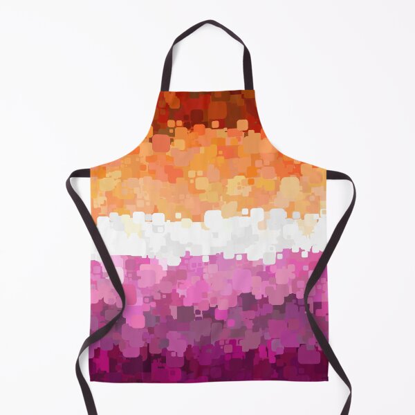 Item preview, Groovy Trippy Abstract Lesbian Pride Flag designed and sold by Chaos Queery.