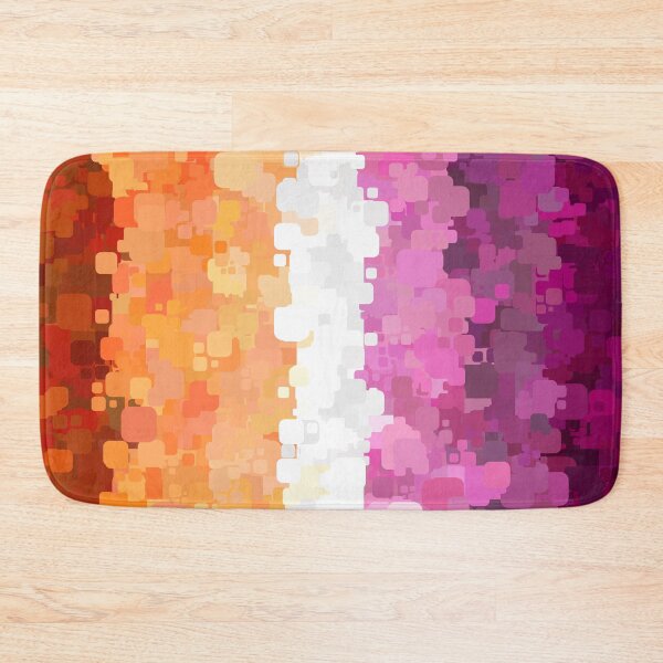 Item preview, Groovy Trippy Abstract Lesbian Pride Flag designed and sold by Chaos Queery.