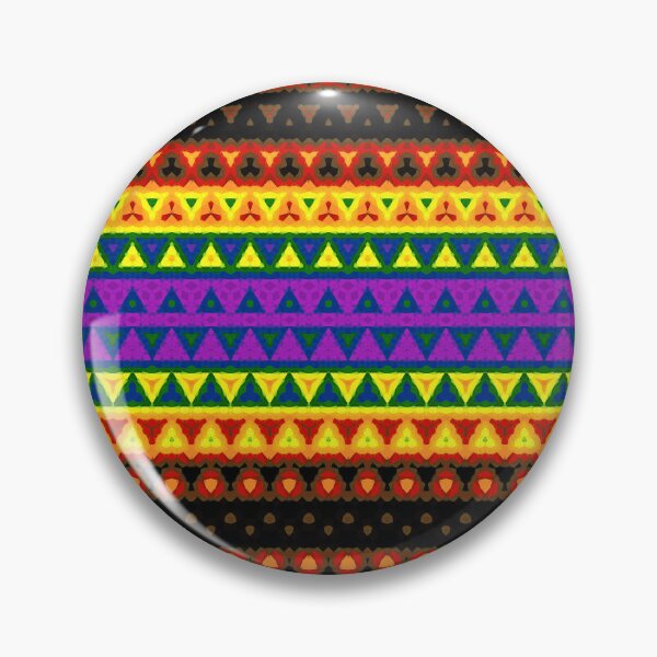 Item preview, Bohemian Psychedelic Groovy Geometric Rainbow Gay Pride Flag designed and sold by Chaos Queery.