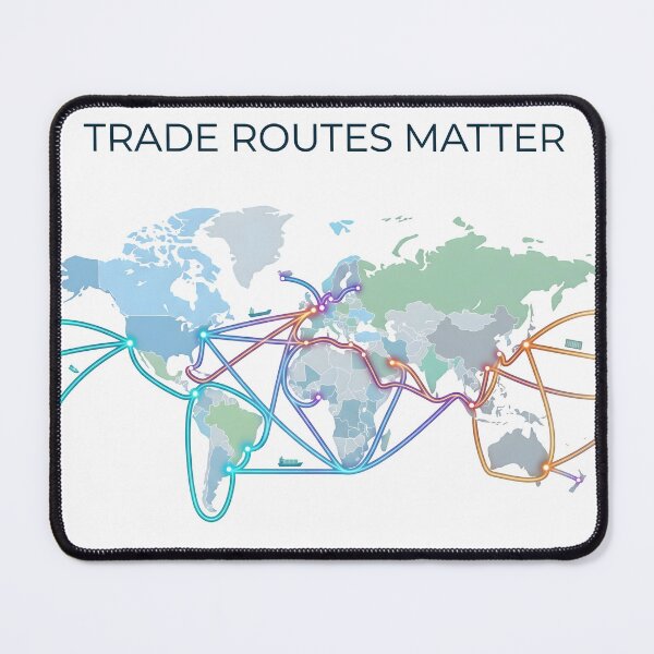 Item preview, shipping, ocean trade, sea transport, trade routes, global trade, crude oil designed and sold by TrueArtVibes.