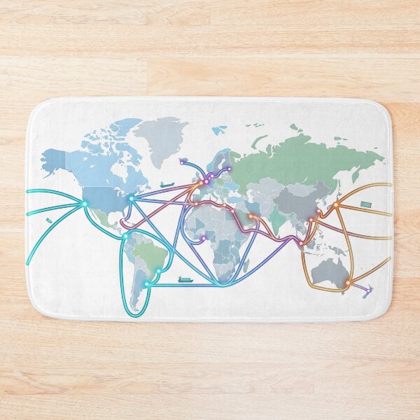 Item preview, shipping, ocean trade, sea transport, trade routes, global trade, crude oil designed and sold by TrueArtVibes.