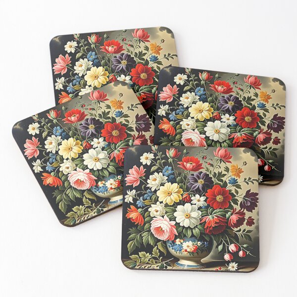 Item preview, Vintage Flower Print / Oil painting of dark floral still lifes. DIGITAL ART. designed and sold by DaniStone22.
