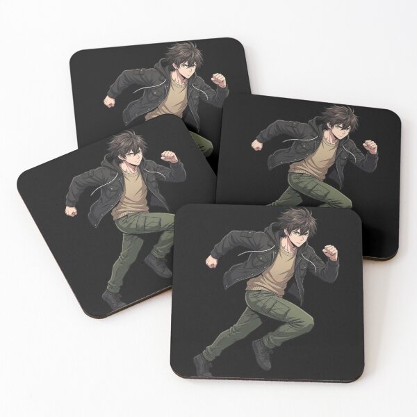 Item preview, Kairo Running Action Anime Character – Streetwear Anime Boy Dynamic Pose designed and sold by Brightstudio00.