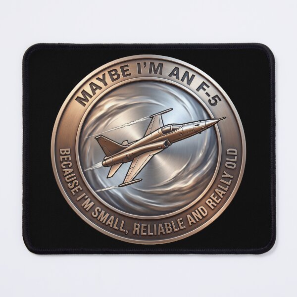 Item preview, F-5 Tiger II Small Reliable Old Fighter Jet Tactical Humor Emblem designed and sold by ArtDreams92.