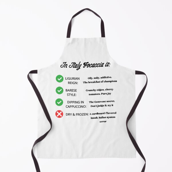 Item preview, Funny Italian Focaccia Rules - Authentic Italy Food Dilemma designed and sold by TheItaliandilemma.
