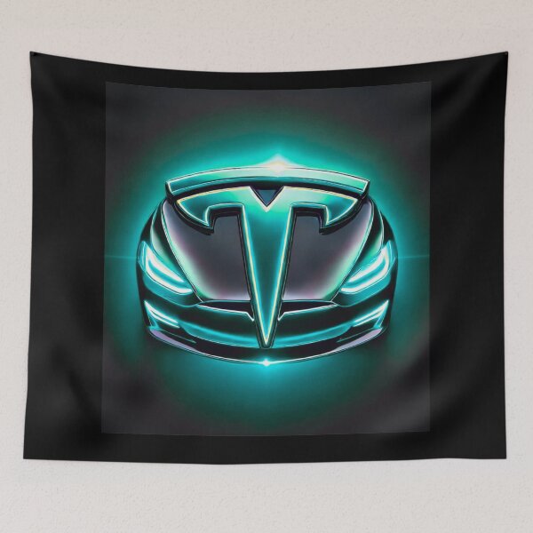 Item preview, tesla logo art designed and sold by TEEJAMBOREE.