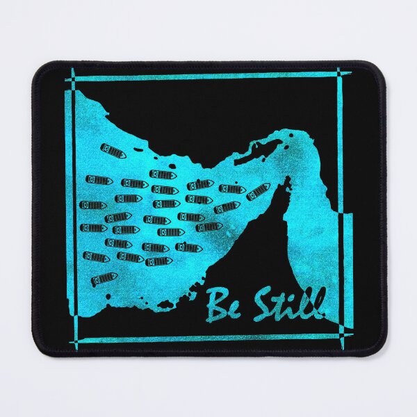 Item preview, Be Still - Strait of Hormuz Map Psalm 46:10 Bible Verse Geopolitical Maritime Minimal funny Design - ocean cyan blue designed and sold by ZechJohnRB.