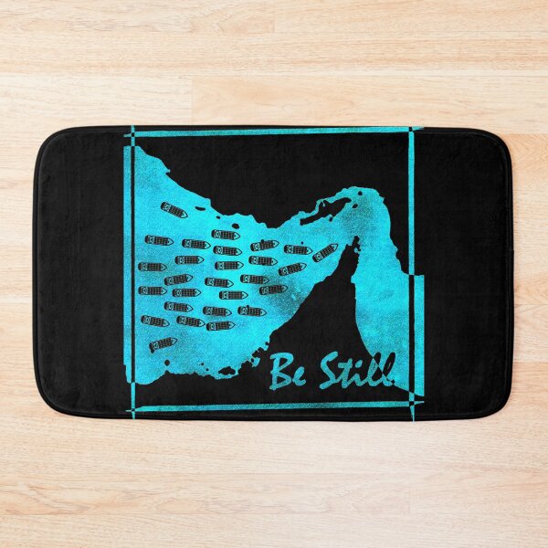 Item preview, Be Still - Strait of Hormuz Map Psalm 46:10 Bible Verse Geopolitical Maritime Minimal funny Design - ocean cyan blue designed and sold by ZechJohnRB.