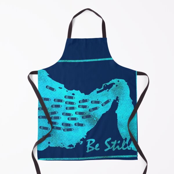 Item preview, Be Still - Strait of Hormuz Map Psalm 46:10 Bible Verse Geopolitical Maritime Minimal funny Design - ocean cyan blue designed and sold by ZechJohnRB.
