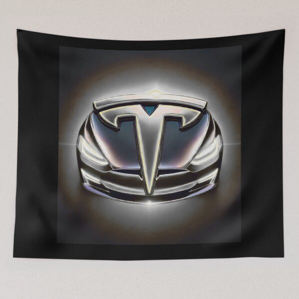 Item preview, tesla logo art designed and sold by TEEJAMBOREE.