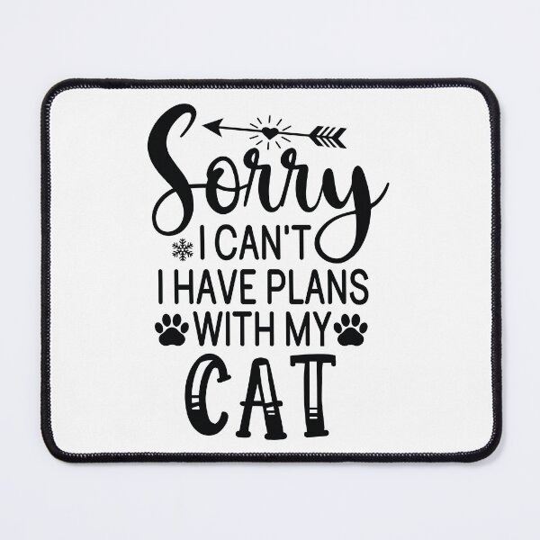 Item preview, Sorry I Have Plans With My Cat Christmas - Funny Holiday Gift designed and sold by FuzionRaptor.