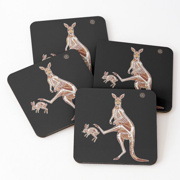 Item preview, Native Justice: Vintage Kangaroo Kicking Rabbit Print designed and sold by FreiherrPK.