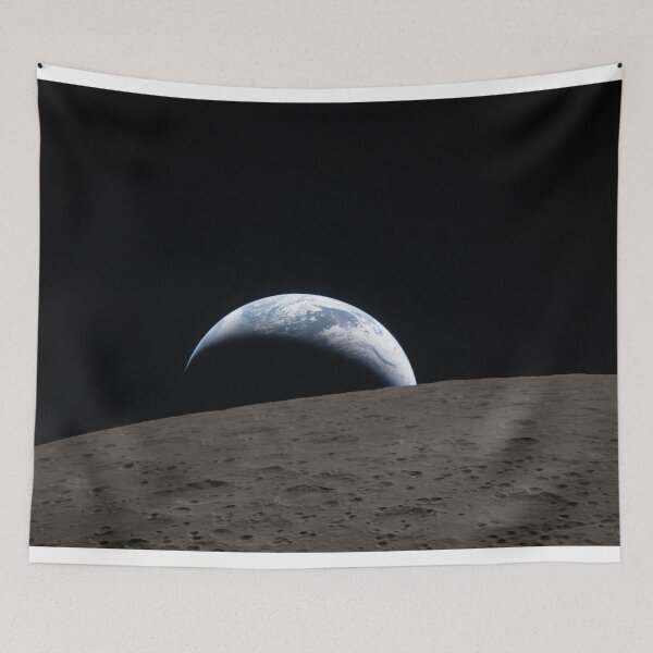 Item preview, Earthset from the Moon – Artemis II NASA Space Photography | Lunar Horizon Earthrise Reverse designed and sold by DiamondSkyShirt.