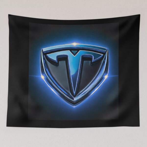 Item preview, tesla logo art designed and sold by TEEJAMBOREE.