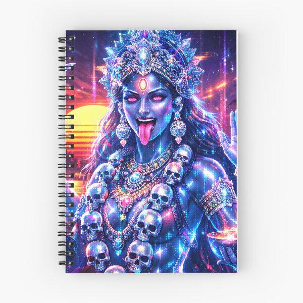 Item preview, Kali Tongue out — Hindu God Art | Cyberpunk designed and sold by CosmicLotusArt.