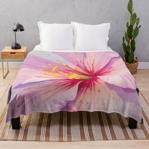 Item preview, Soft Pink Hibiscus Bloom: Tropical Floral Close-Up designed and sold by Serene Strokes Art.