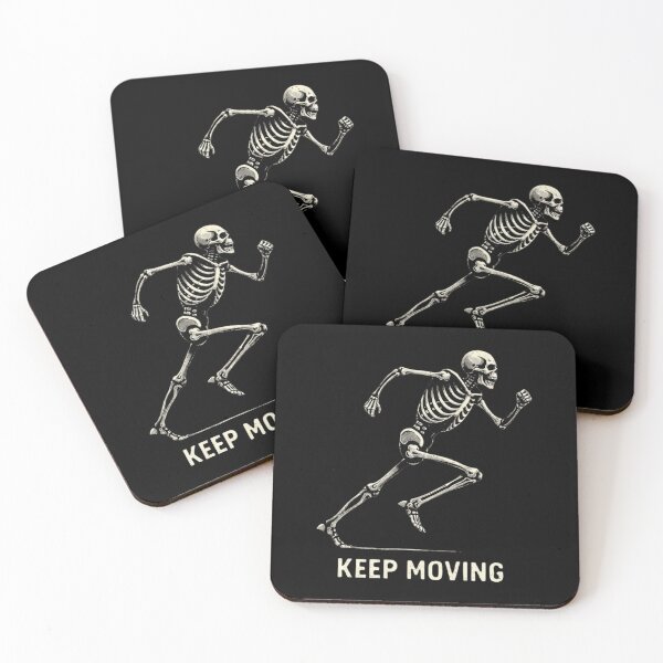 Item preview, Keep Moving - Skeleton Runner Sprint Art designed and sold by EXILE Art Co.
