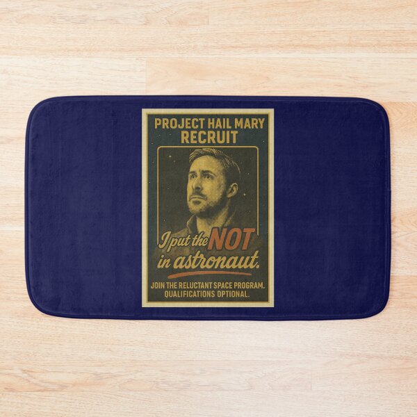 Item preview, Project Hail Mary Recruit Retro Poster designed and sold by hesjustken.