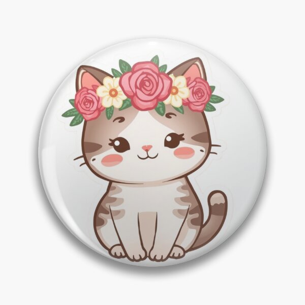 Item preview, Cute Smiling Waving Cat Sticker PNG | Kawaii Kitty Design designed and sold by AnimalBloomLab.