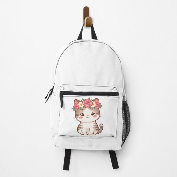 Item preview, Cute Smiling Waving Cat Sticker PNG | Kawaii Kitty Design designed and sold by AnimalBloomLab.