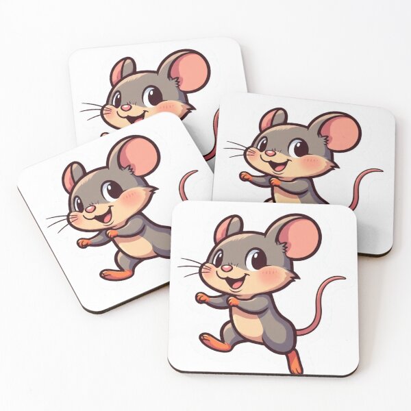 Item preview, Cute Happy Cartoon Mouse Fun Animal Art designed and sold by Hafcishop.