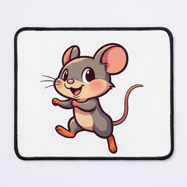 Item preview, Cute Happy Cartoon Mouse Fun Animal Art designed and sold by Hafcishop.