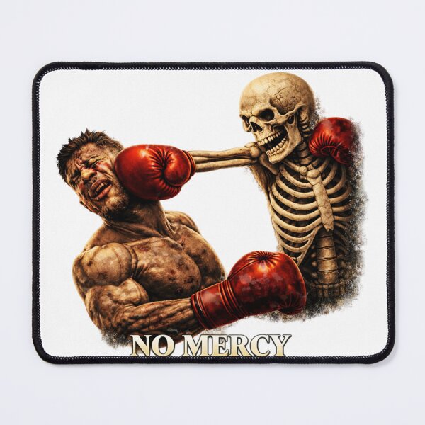 Item preview, No Mercy - Skeleton vs Human Boxing Match designed and sold by EXILE Art Co.
