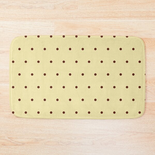 Item preview, Butter Yellow and Chocolate Brown Polka Dots  designed and sold by KittyStrand.